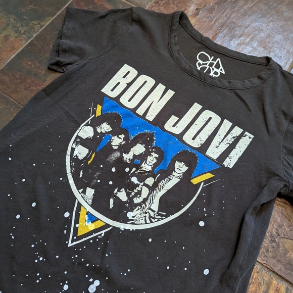 evereve CHASER bon jovi retro style band tee S - Picture 5 of 7